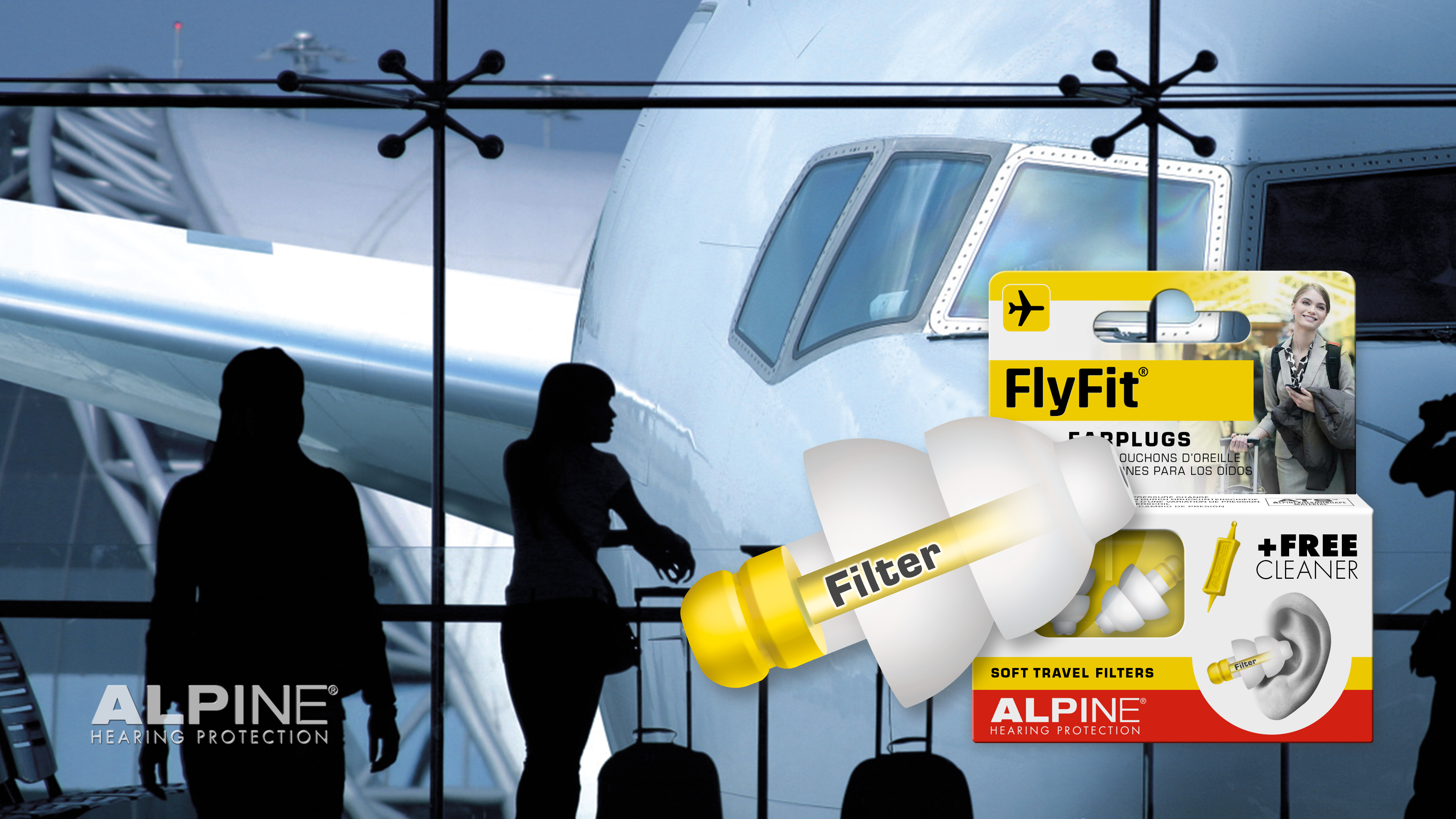 Alpine FlytFit ørepropper - perfekt til flyrejsen